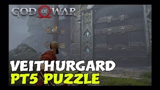 053 God of War 2018 Walkthrough  Veithurgard Puzzle PT 5 [upl. by Amehr]