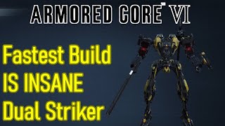 Armored Core 6 fast build is BROKEN OP Dual Striker lightweight build with insane damage [upl. by Aneetak]