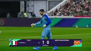 PES 2021 Gameplay  Italia  Macedonia del Nord  Qualificazioni Europee 2023 [upl. by Zawde210]