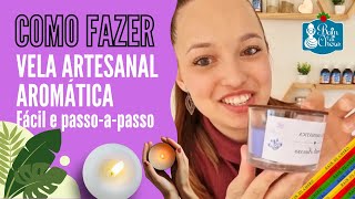 Como fazer vela aromatica passo a passo  Fácil de Fazer [upl. by Aeht]