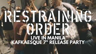 Restraining Order  Live in Manila  FULL SET 4K [upl. by Meelas]