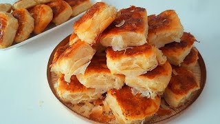 TEPSİ TEPSİ YAPIYORUM YAPILDIĞI ANDA BİTİYOR❗️BU BÖREK TEL TEL AYRILIYOR💯 Kolay ve hızlı Asmr [upl. by Yttig951]