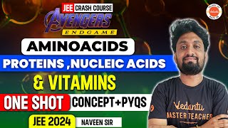 Amino Acids Proteins Nucleic Acids amp Vitamins One Shot  PYQs  JEE 2024  Chemistry  Naveen Sir [upl. by Abil]