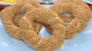 Sesamring  Simit Rezept selber machen innen fluffig draußen knusprig [upl. by Kenn321]