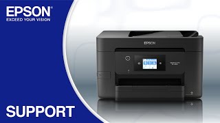 Epson WorkForce WF3820  Wireless Setup Using the Control Panel [upl. by Zelle]