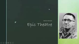 Bertolt brecht epic theatre [upl. by Garson]