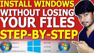 InstallFormat Windows without Losing your Files [upl. by Hollah789]