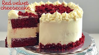 PASTEL RED VELVET RELLENO DE CHEESECAKE  ESPECIAL DE NAVIDAD  POSTRES CON IXCHEL [upl. by Emmett]