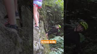 Via Ferrata for Kids viaferrata kidsviaferrata travel landscape nature [upl. by Aisyat]