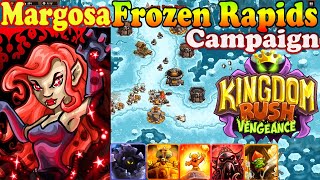 Frozen Rapids Campaign Tower Melting Furnace Hero Margosa Level 8 Kingdom Rush Vengeance [upl. by Zolner807]