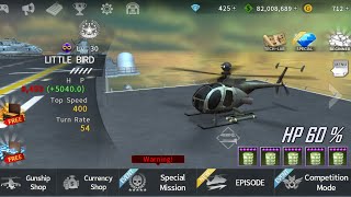 MH6 Little bird T1  HARD Level Gameplay Gunship Battle 4K [upl. by Calan]