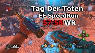 Tag Der Toten Easter Egg Speedrun World Record 5758 PS4 [upl. by Ynnohj]