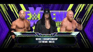 Brock lesnar vs Undertaker vs Goldberg Wwe Championship Match [upl. by Westbrook388]