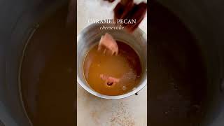 Caramel peacan cheesecake shorts food cake [upl. by Nylsoj]