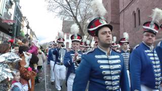 Mainzer Strassenfastnacht 2014  Rosenmontagszug  Spielmannzug Esselbach  RotWeißeFunken [upl. by Barvick627]