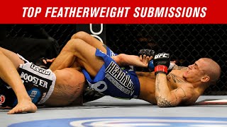 Top 10 Featherweight Submissions in UFC History [upl. by Ranita]