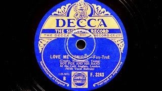 Roy Fox and His Band  Love Me Tonight 1932 [upl. by Adias]