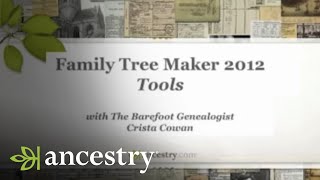 Family Tree Maker Tools  Ancestry [upl. by Selij]