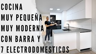 Cocinas Pequeñas y Modernas con Barra CJR [upl. by Nahgaem]