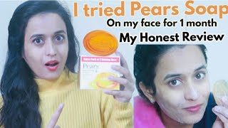 Pears Soap for face 🤔my personal amp honest Review 🧖‍♀️Non sponsoredMissBairagi [upl. by Ynattib]