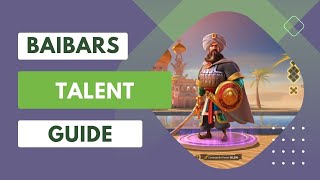 Best Baibars Talent and Skills Build in Rise of Kingdoms 2024 [upl. by Annitsirhc]