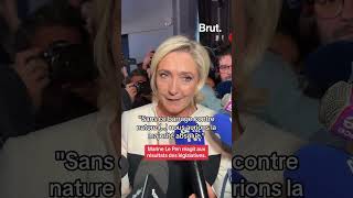 Voici la réaction de Marine Le Pen aux résultats du deuxième tour des élections législatives 2024 [upl. by Jsandye]