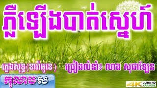 ភ្លឺឡើងបាត់ស្នេហ៍ ភ្លេងសុទ្ធ លាង សុផាឡែនPloeu Leung Bat Sneកុលាបស ខារ៉ាអូខេខ្មែរ បទស្រី [upl. by Eicats]