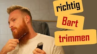 Bart trimmen Anleitung  Bart trimmen in einer Schritt für Schritt Anleitung  Tutorial [upl. by Gayelord155]