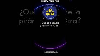 Mente Activa Quiz Cultura General juegosdequiz quizculturageneral [upl. by Derna]