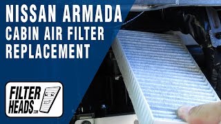 How to Replace Cabin Air Filter 2014 Nissan Armada [upl. by Alburg]