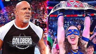 Goldberg RETURNS New RAW Womens Champion  WWE RAW 71921 Results amp Review [upl. by Enined]