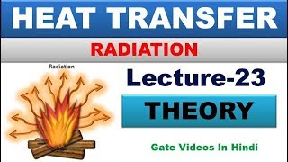 RADIATION  HEAT TRANSFER  LECTURE23  GATE LECTURES IN HINDI [upl. by Aruasi]