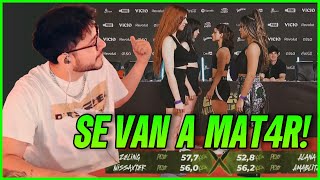 ZEIN Reacciona al Pesaje de Alana Zeling Nissaxter y Ama 🥊  La Velada del Año 4  zein clips [upl. by Yme493]