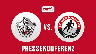 PRESSEKONFERENZ  EISBÄREN REGENSBURG  EC BAD NAUHEIM  27092024 [upl. by Grania582]