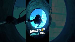 Exploring the Worlds 2nd Deepest Diving Pool shorts [upl. by Hedda]