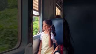 Train me jadu kiya train baby funny kid humor kids travel cutebaby trending shortvideo [upl. by Vanhomrigh152]