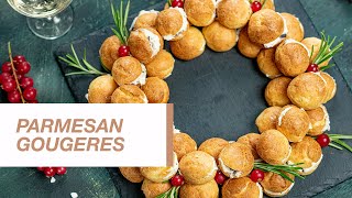 Parmesan Gougeres with Cheese Filling  Food Channel L Recipes [upl. by Relyuc]