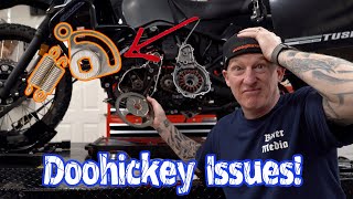 How to Install a Doohickey amp Torsion Spring on a Kawasaki KLR650 [upl. by Ratha727]