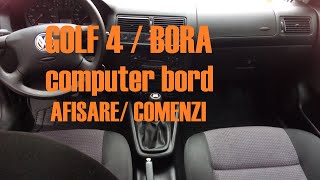 Computer bord Golf 4Bora  elemente de afisare [upl. by Ahsekat77]