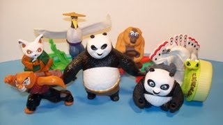 2011 KUNG FU PANDA 2 SET of 8 McDONALDS HAPPY MEAL MOVIE FULL COLLECTION VIDEO REVIEW [upl. by Akihsat295]