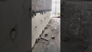 wet cladding Installation of Wall Cladding tile construction building Civilengineering [upl. by Nytsyrk]