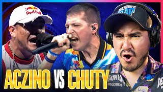 LA BATALLA MÁS ESPERADA DEL AÑO  Aczino vs Chuty REACCIÓN Red Bull Batalla 2023 Internacional [upl. by Nawud]