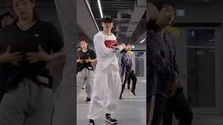 Left foot up right foot slide🕺💨 youngbeenjoo choreography [upl. by Kreager]