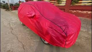 Introducing the Autofy RedTechBlack Piping Car Cover  your cars ultimate shield 🛡 [upl. by Nnylkoorb]