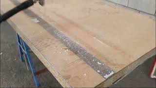 How to Edge a Kitchen Worktop with Edging Strip Using Spray Glue and a Laminate Trim Router [upl. by Vladamar]