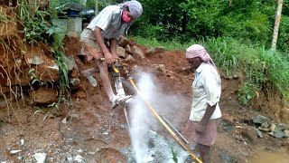 air jack hammer ഉപയോഗിച്ച് പാറ തുളക്കുന്നത് കണ്ടിട്ടുണ്ടോ [upl. by Russi]