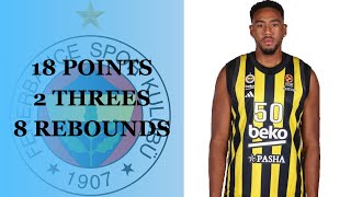 Bonzie Colson Highlights 18 Pts 2 threes 8 Rebs vs Virtus 2425 Season [upl. by Rawde433]