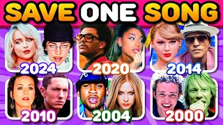 SAVE ONE SONG PER YEAR 🎵 TOP Songs 20002024 6 Songs Each One🎤Music Quiz [upl. by Geri]