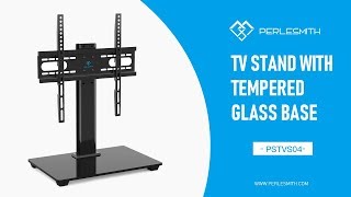 PSTVS04 Table Top TV Stand for 37quot 55quot TVs  PERLESMITH [upl. by Shiri]