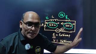 current of 20 A is flowing in the given LR circuit Find the voltage across the AC sou [upl. by Pegeen]